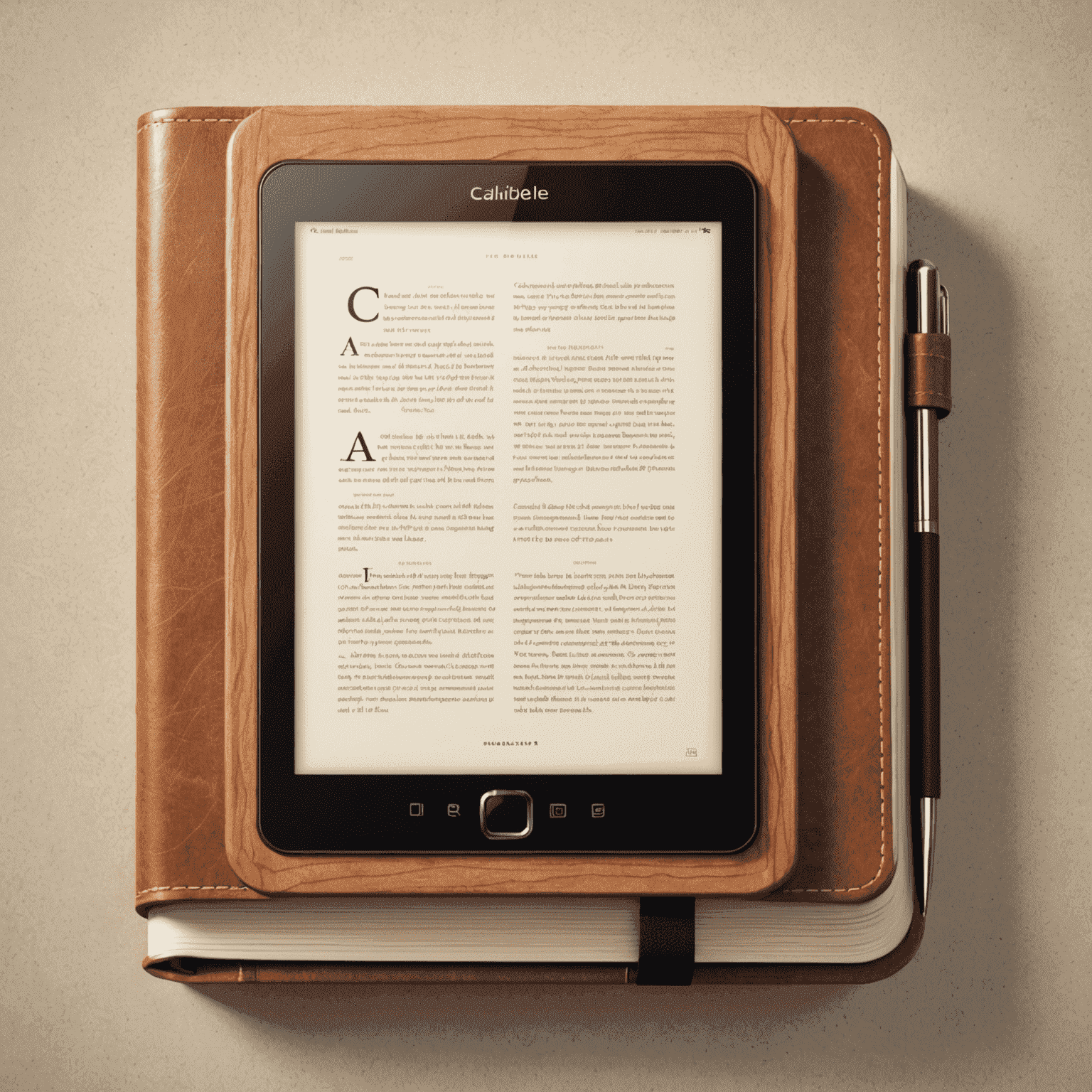 Caliblle logo featuring a stylized book or e-reader device