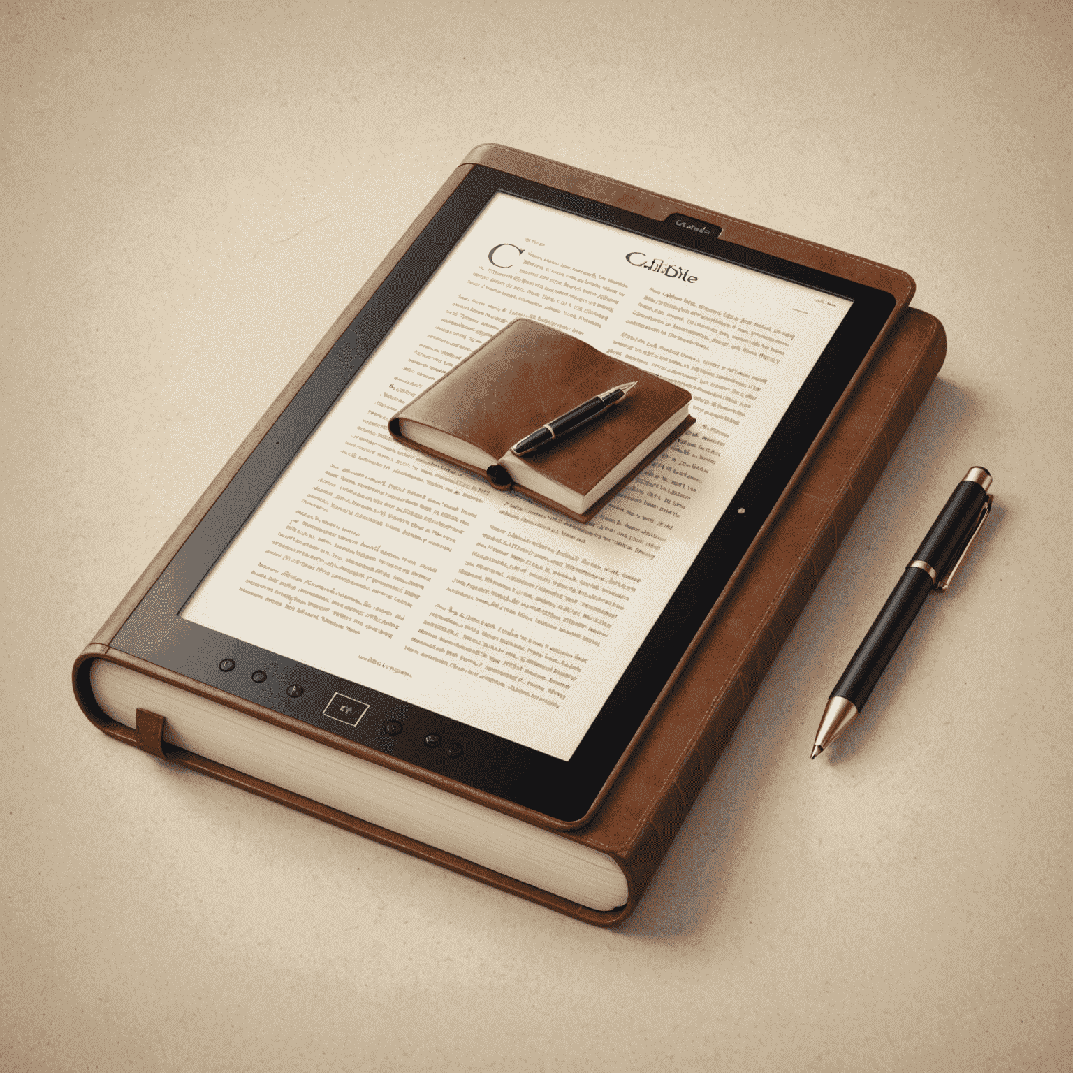 Caliblle logo featuring a stylized book or e-reader device