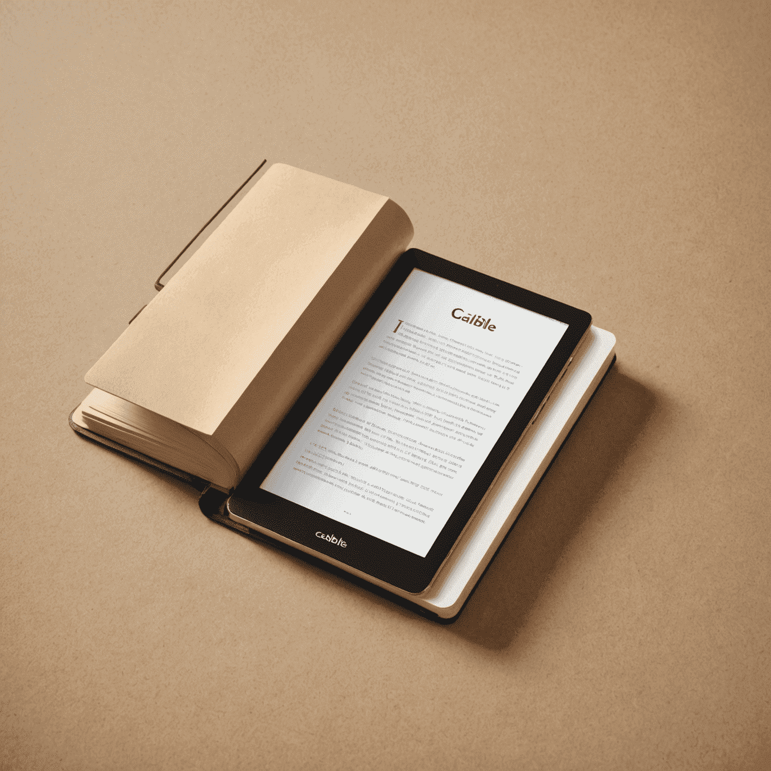 Caliblle logo featuring a stylized book or e-reader device