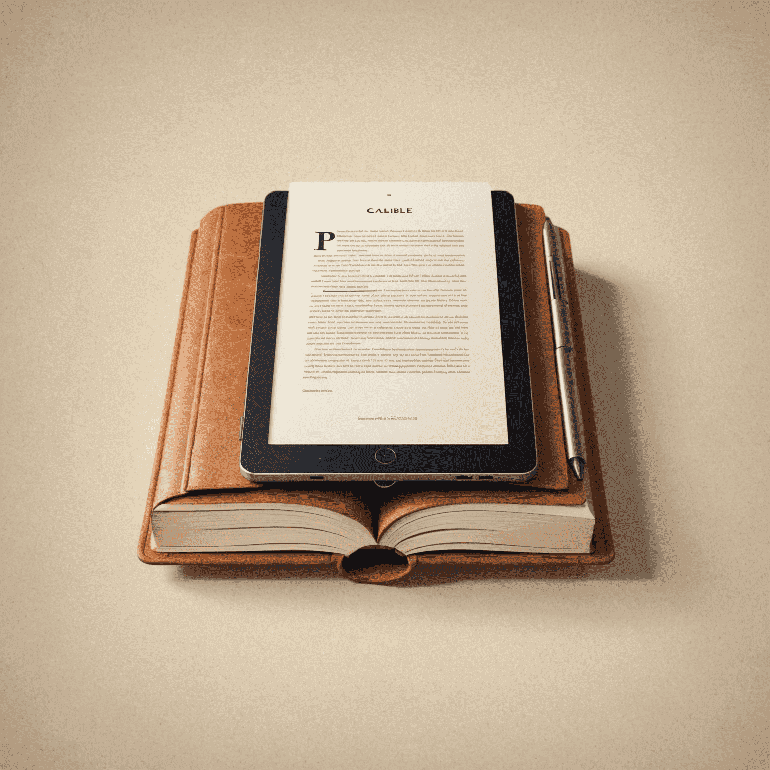 Caliblle logo featuring a stylized book or e-reader device