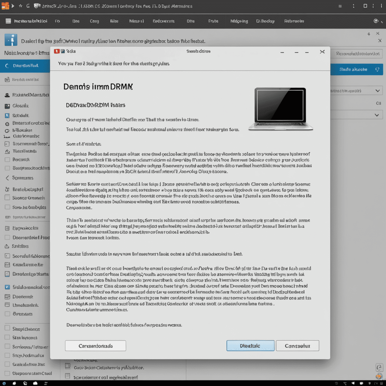 Screenshot of DeDRM plugin interface showing options to remove DRM from various e-book formats