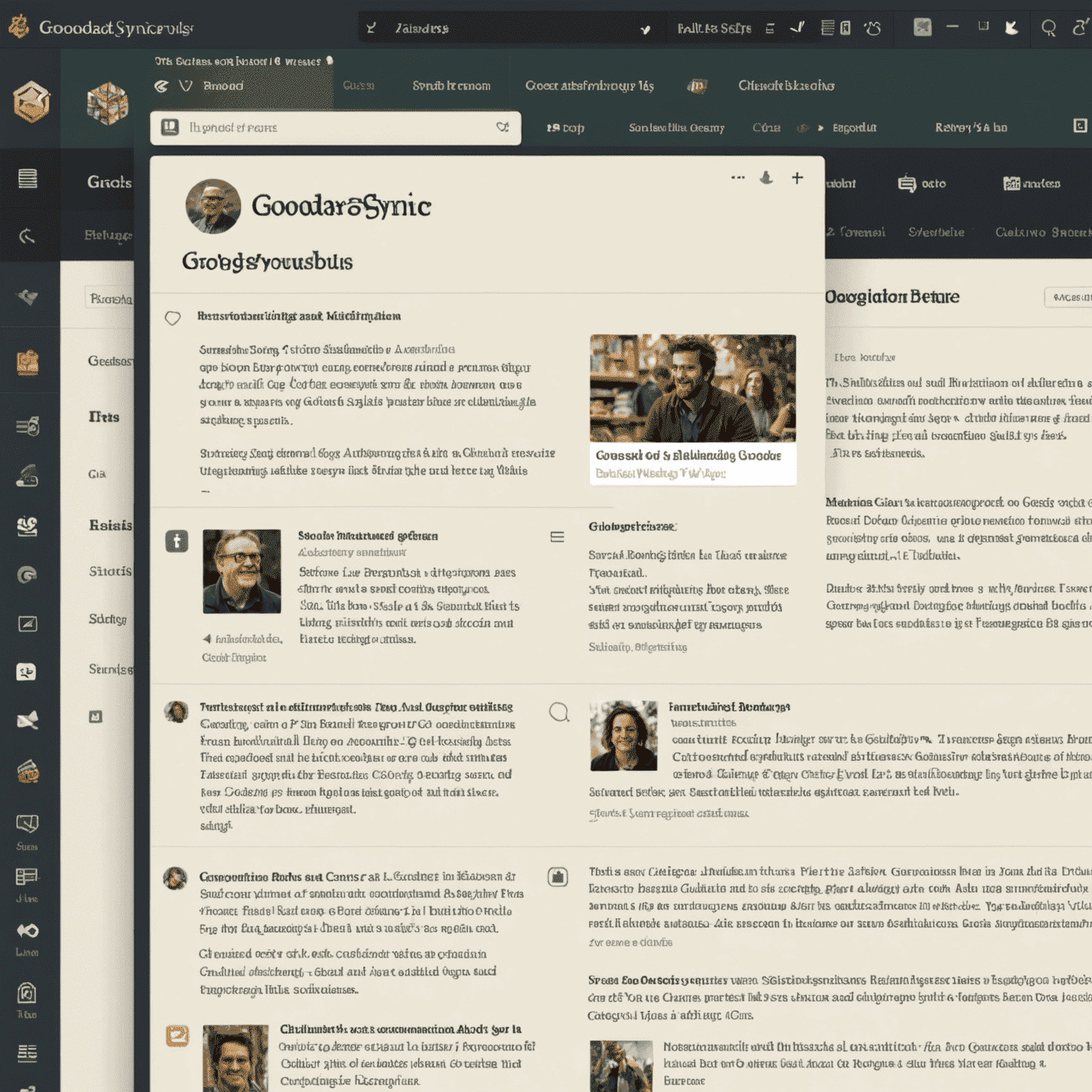 Interface of Goodreads Sync plugin showing synchronization options between Calibre and Goodreads