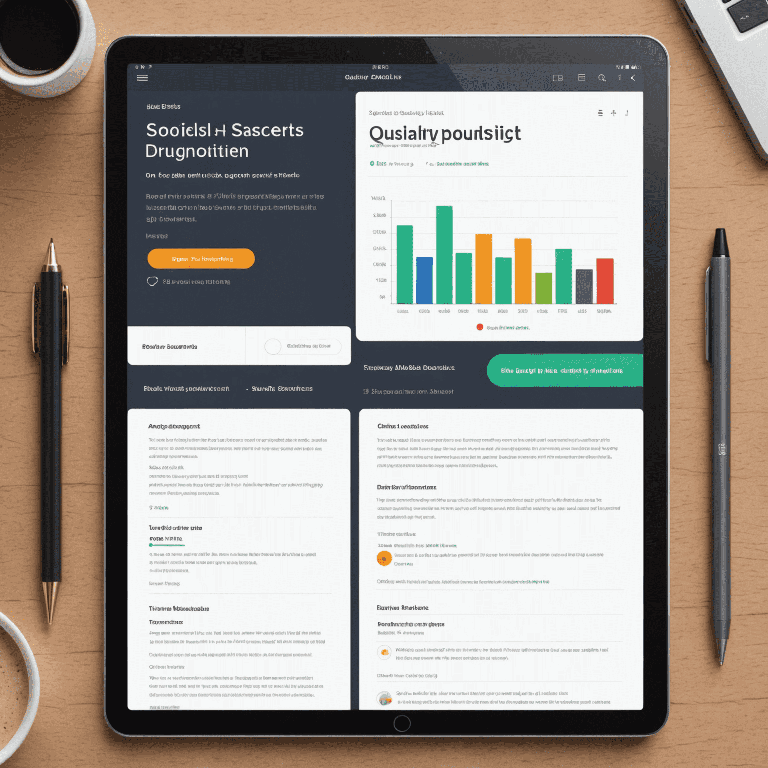 Quality Check plugin interface showing various e-book quality metrics and improvement suggestions