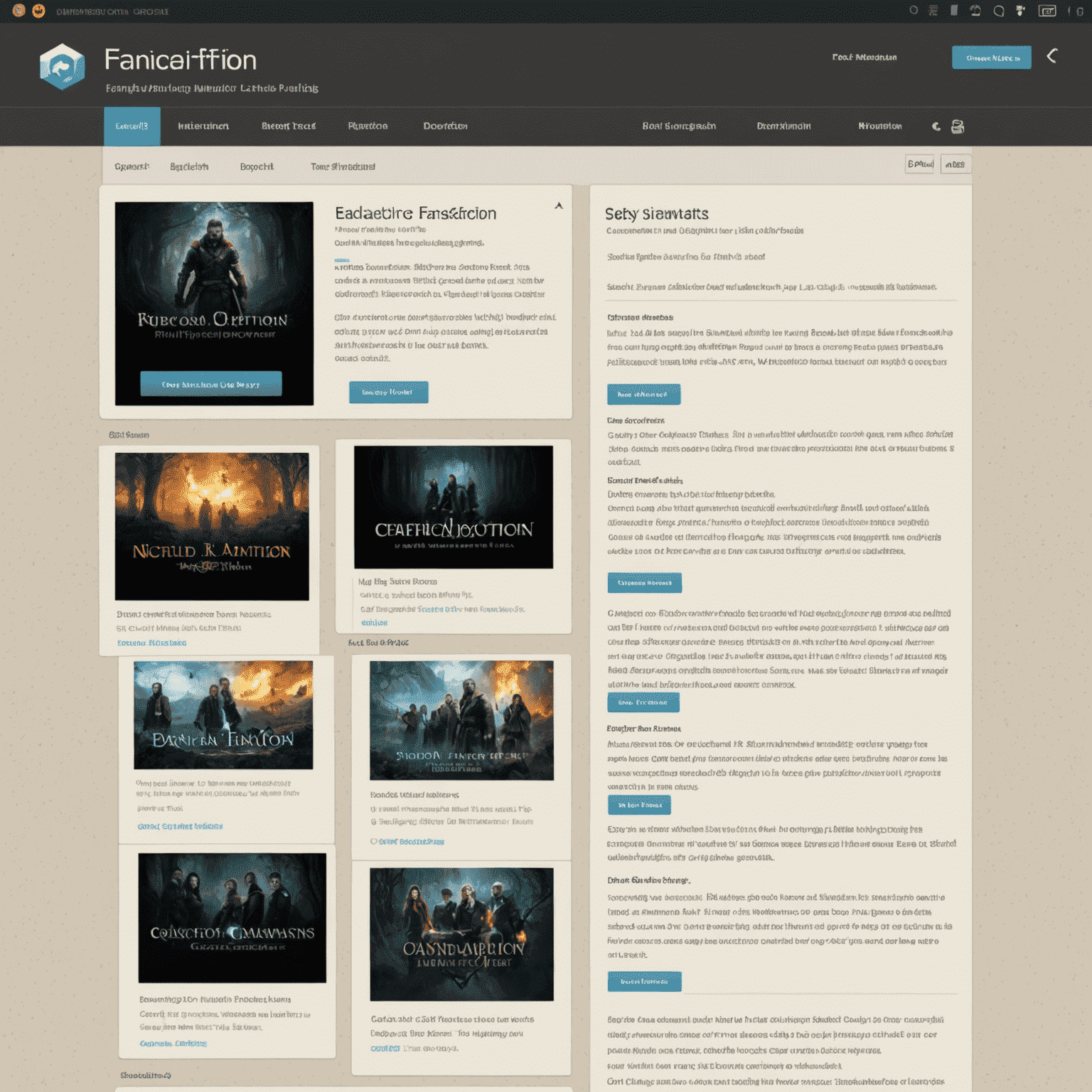 Fanfiction downloader plugin interface showing options to download stories from various fanfiction websites
